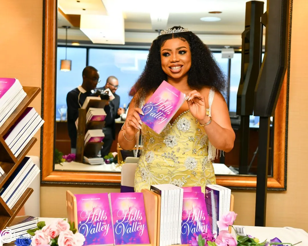 Omoyemi speaking, presenting, or engaging with an audience
