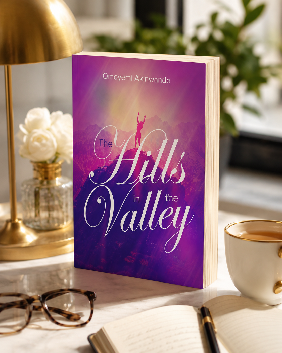 Hills and valley imagery representing hope, strength and rising through hardship